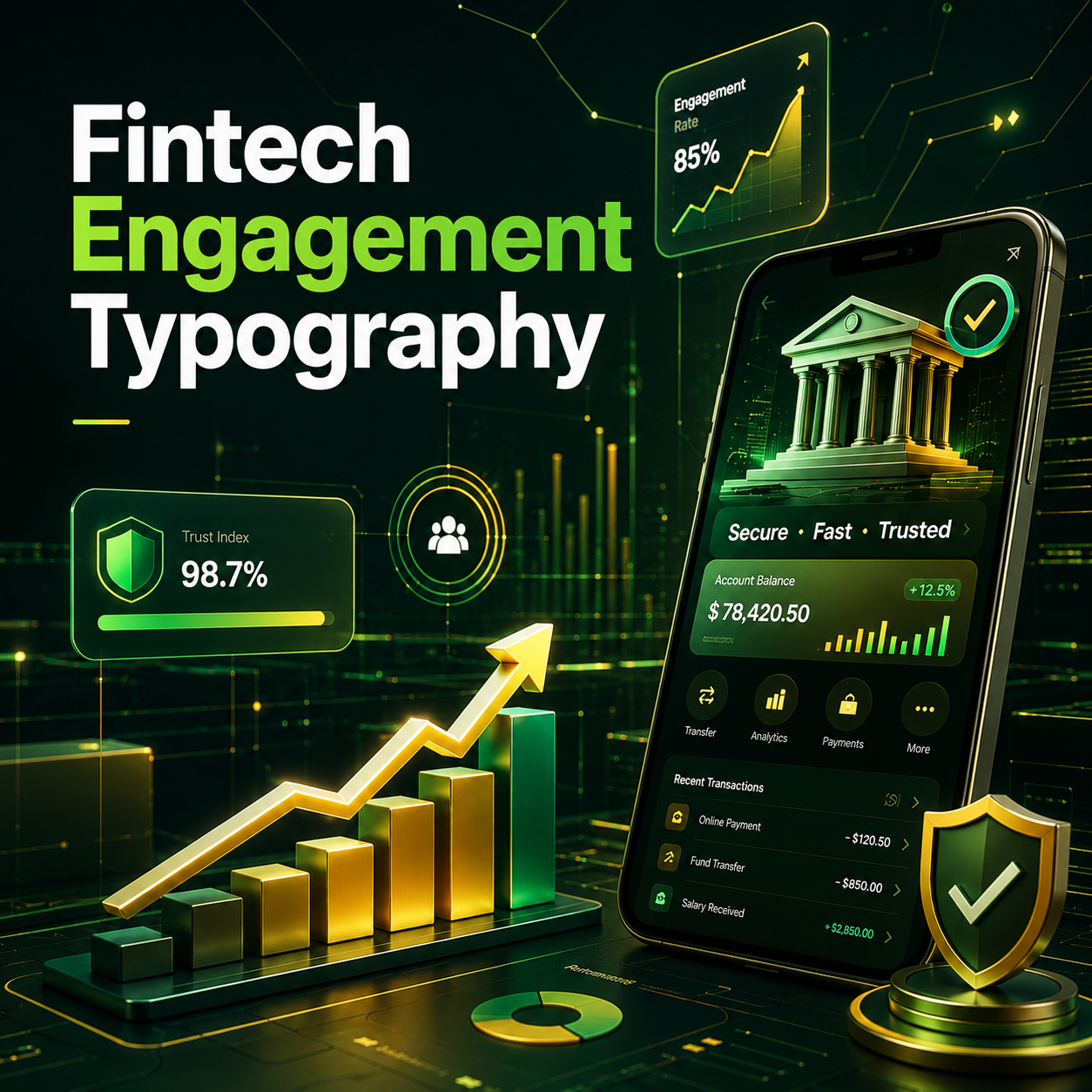 Fintech Engagement Typography