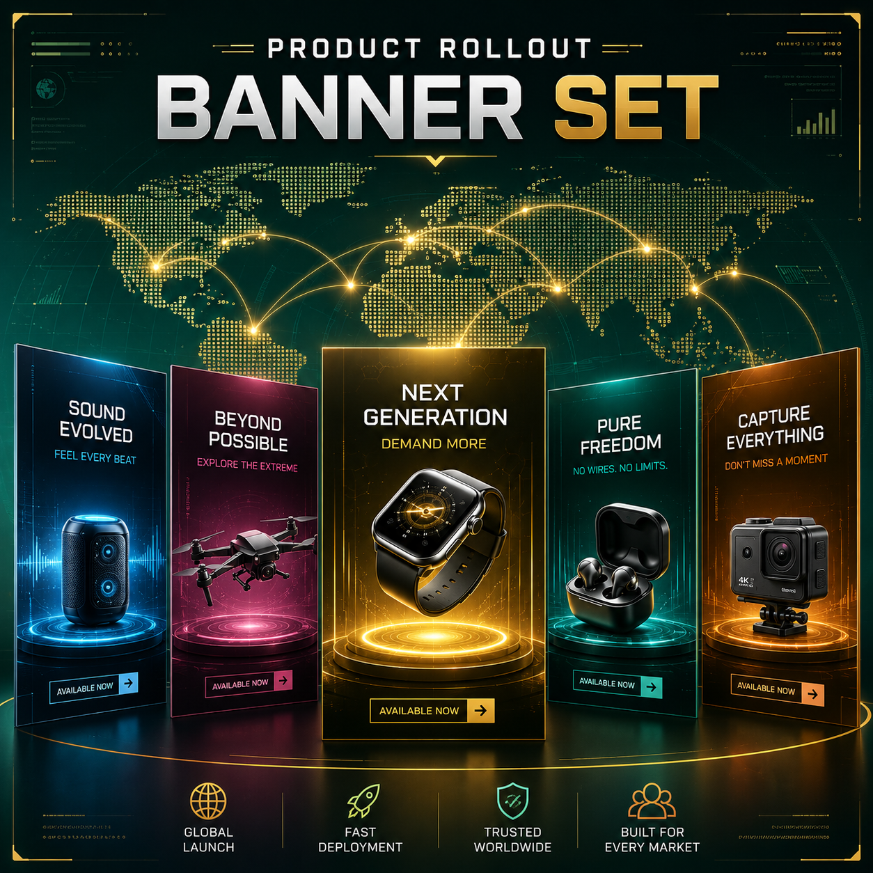 Product Rollout Banner Set